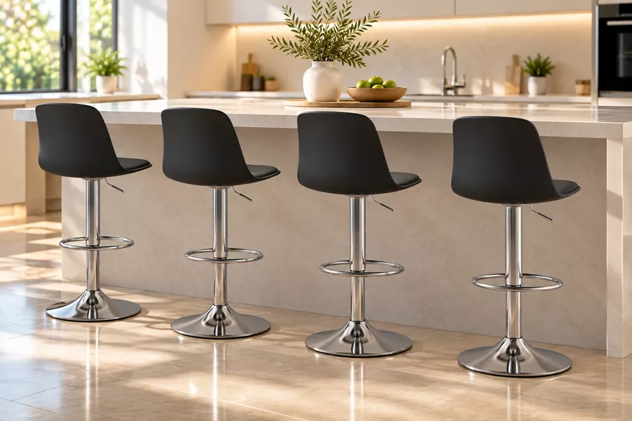זוג כסאות בר ELEGANT צבע שחור ***במכירה מוקדמת 30 ימי עסקים