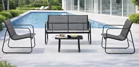 מערכת ישיבה ארבעה חלקים דגם TOLOZ צבע שחור במכירה מוקדמת 45 ימי עסקים mycasa