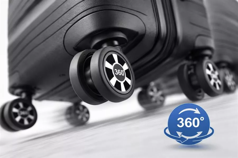 זוג מזוודות קשיחות + 5 תיקי אריזה וארגון במתנה