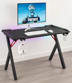 שולחן גיימינג מקצועי עם תאורה ברוחב 120 ס"מ דגם Samurai במכירה מוקדמת 21 ימי עסקים mycasa