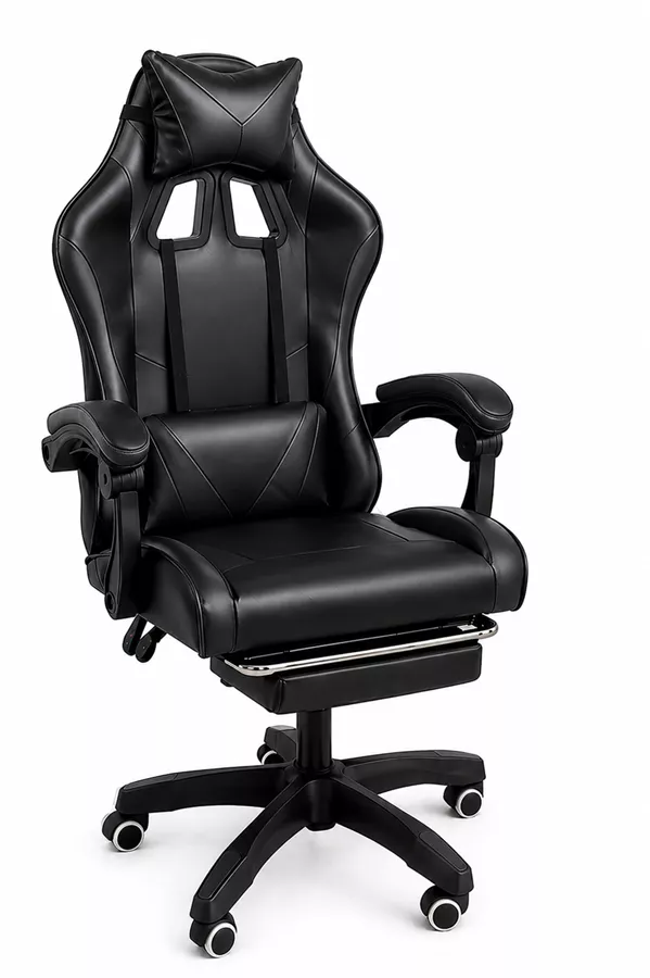 כסא גיימינג עם הדום נשלף דגם PRO14 צבע שחור במכירה מוקדמת 21 ימי עסקים