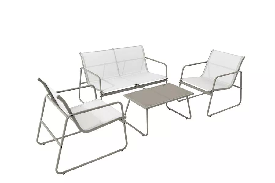 מערכת ישיבה ארבעה חלקים דגם TOLOZ צבע לבן במכירה מוקדמת 21 ימי עסקים