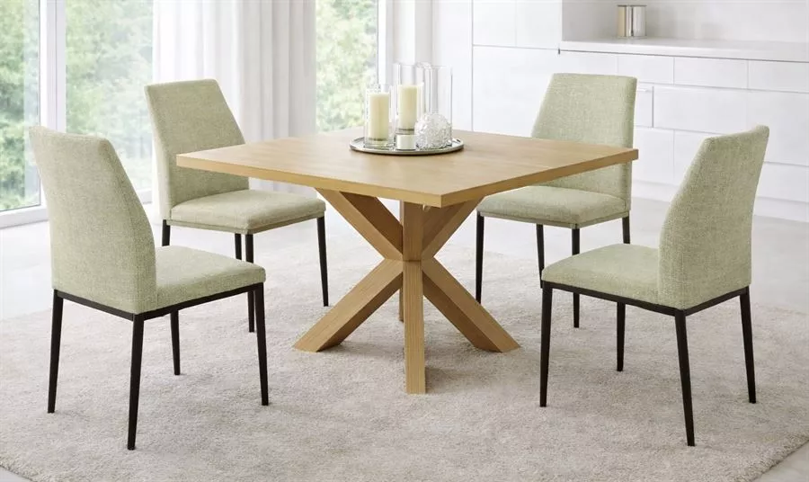 רביעיית כסאות לפינת אוכל דגם MADRID צבע בז' במכירה מוקדמת 30 ימי עסקים