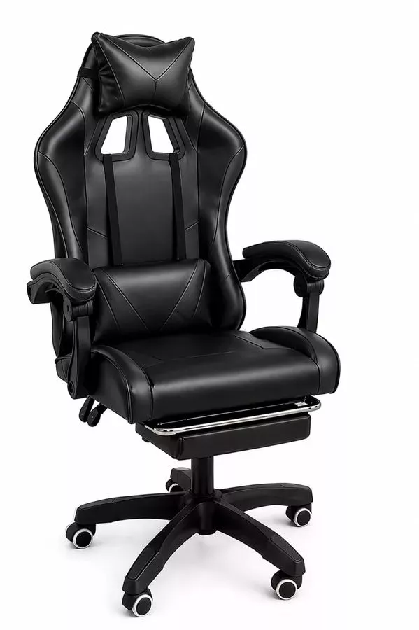 כסא גיימינג עם הדום נשלף דגם PRO14 צבע שחור במכירה מוקדמת 21 ימי עסקים