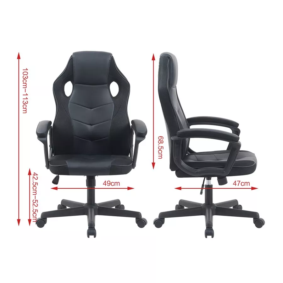 כסא גיימינג במכירה מוקדמת 21 ימי עסקים דגם Gamer צבע שחור