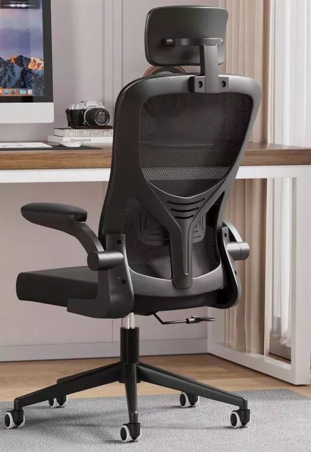 כסא מנהלים ארגונומי דגם XP-3 עם גב גבוה ומשענת ראש צבע שחור ***מורכב לאיסוף עצמי בלבד