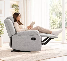כורסת טלוויזיה ריקליינר דגם COMFORT צבע בז' ***במכירה מוקדמת 30 ימי עסקים mycasa