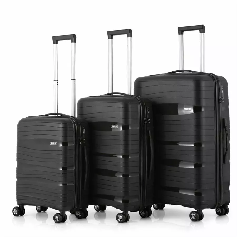 סט 3 מזוודות קשיחות + 5 תיקי אריזה וארגון במתנה