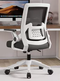 כסא מנהלים עם ידיות מתכווננות ותמיכה לגב דגם XP-13 צבע שחור בשילוב לבן מתצוגה ועודפים mycasa