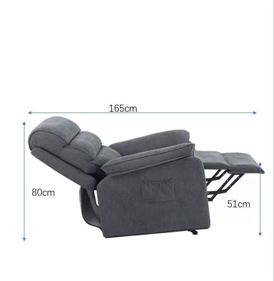 כורסת קימה חשמלית COMFY EASY LIFT צבע אפור כהה ***אריזה פגומה