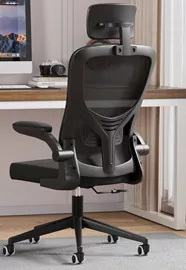 כסא מנהלים ארגונומי דגם XP-3 עם גב גבוה ומשענת ראש צבע שחור מתצוגה ועודפים mycasa