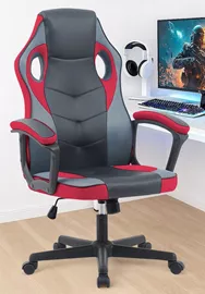 כסא גיימינג במכירה מוקדמת 21 ימי עסקים דגם Gamer צבע שחור אדום mycasa