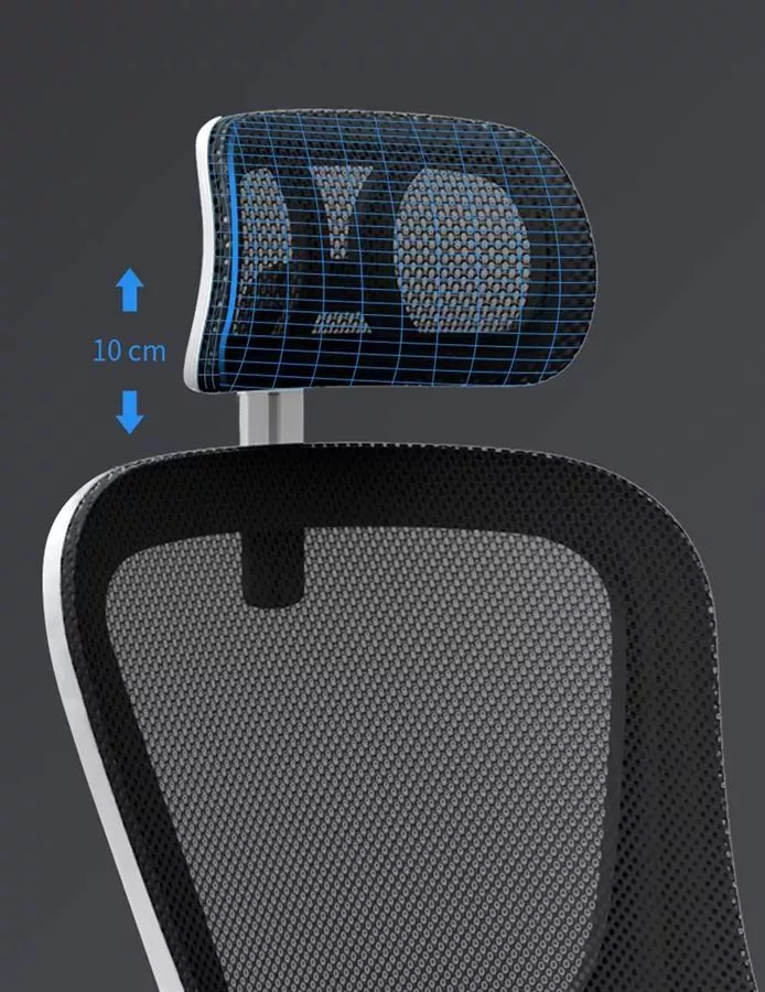 כסא מנהלים ארגונומי דגם XP-3 עם גב גבוה ומשענת ראש צבע שחור ***ללא אריזה מקורית