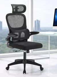 כסא מנהלים עם משענת גב וידיות מתכווננות דגם XP-40 צבע שחור במכירה מוקדמת 14 ימי עסקים mycasa