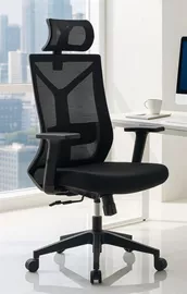 כסא מנהלים עם ידיות מתכווננות ומשענת ראש דגם XP-7 מתצוגה ועודפים mycasa