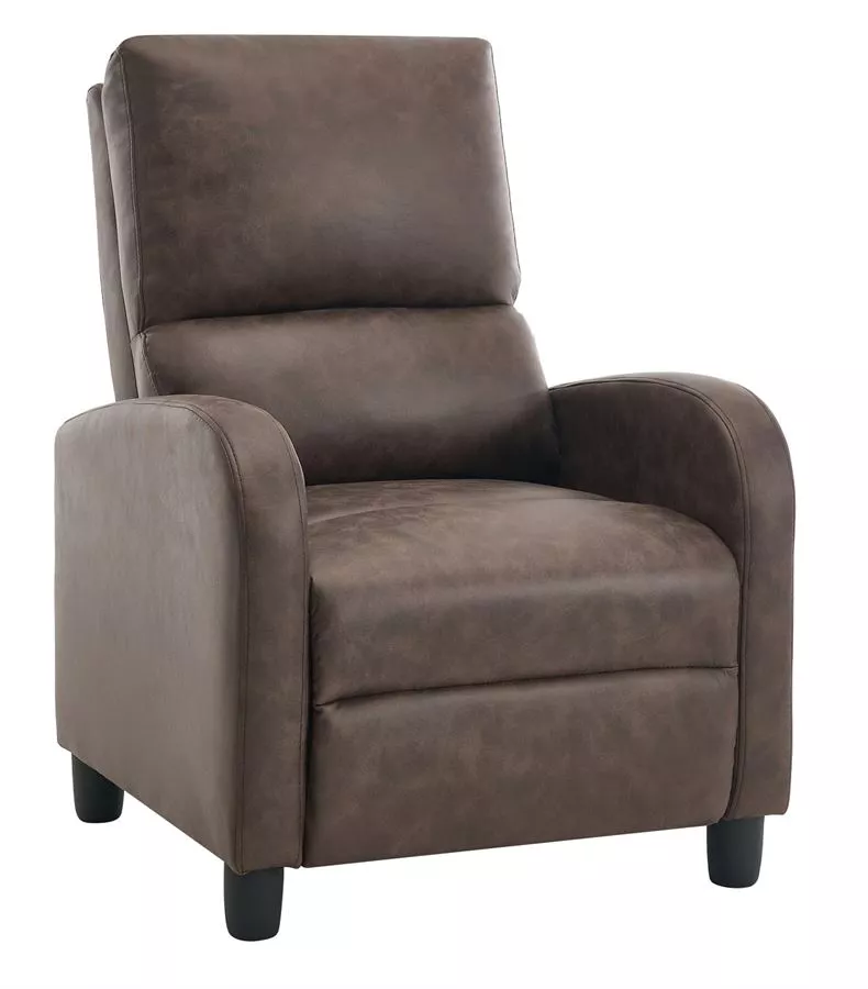 כורסת טלוויזיה עם ריקליינר דגם Henry צבע חום כהה מתצוגה ועודפים