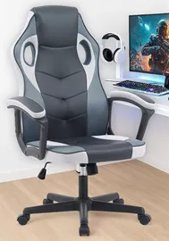 כסא גיימינג במכירה מוקדמת 21 ימי עסקים דגם Gamer צבע שחור לבן mycasa