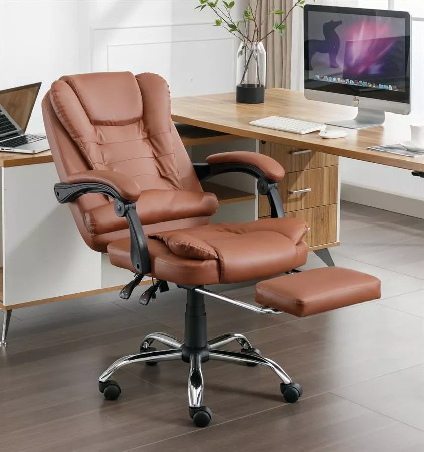 כסא מנהלים עם הדום מצב פתוח