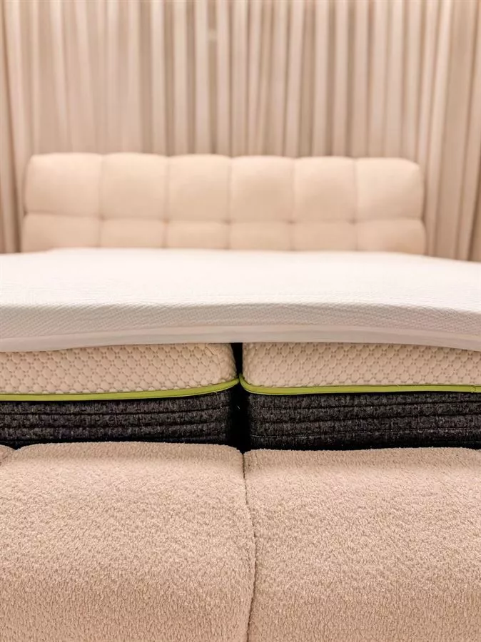 טופר למזרן - שכבת נוחות למזרן מבית כרמיה בגודל 180/200