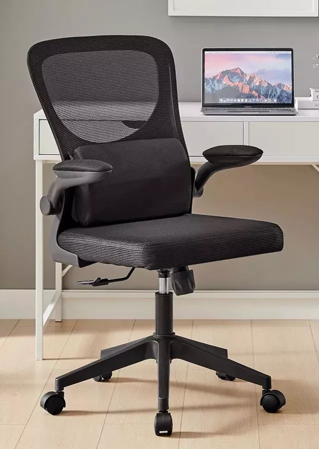 כסא מנהלים יוקרתי עם ידיות מתכוננות וכרית תמיכה לגב דגם TPX-20 צבע שחור ***ללא אריזה מקורית