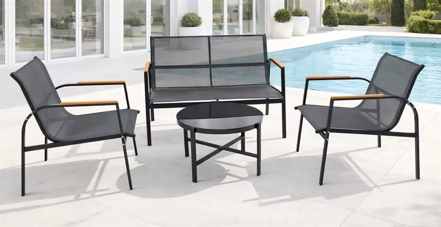 מערכת ישיבה לחצר ארבעה חלקים דגם NAPOLI במכירה מוקדמת 30 ימי עסקים