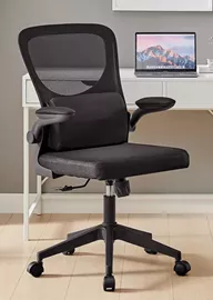 כסא מנהלים יוקרתי במכירה מוקדמת 21 ימי עסקים עם ידיות מתכוננות וכרית תמיכה לגב דגם TPX-20 צבע שחור mycasa