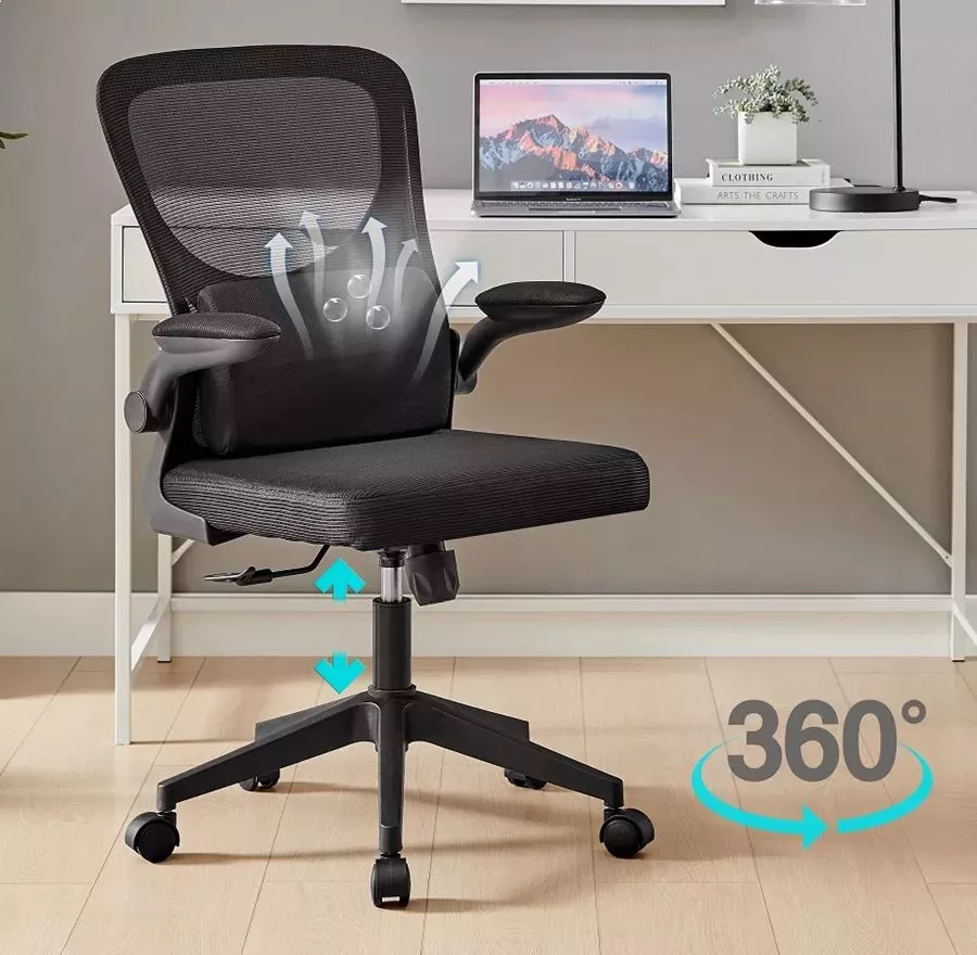 כסא מנהלים יוקרתי עם ידיות מתכוננות וכרית תמיכה לגב דגם TPX-20 צבע שחור ***ללא אריזה מקורית