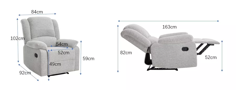 כורסת טלוויזיה ריקליינר דגם COMFORT צבע בז' ***במכירה מוקדמת 30 ימי עסקים