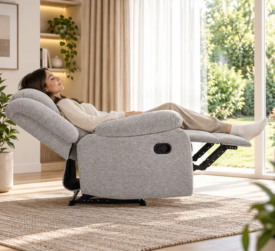 כורסת טלוויזיה ריקליינר דגם COMFORT צבע בז' ***במכירה מוקדמת 30 ימי עסקים