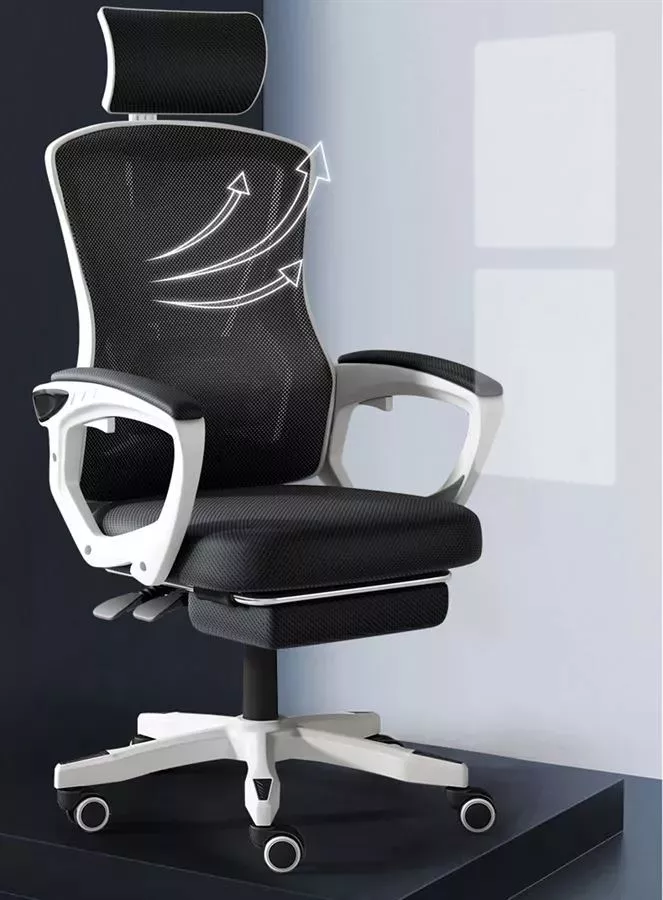 כסא מנהלים ארגונומי דגם XP-1 עם גב גבוה ומשענת ראש צבע שחור מתצוגה ועודפים