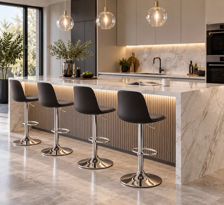 זוג כסאות בר ELEGANT צבע שחור ***במכירה מוקדמת 30 ימי עסקים