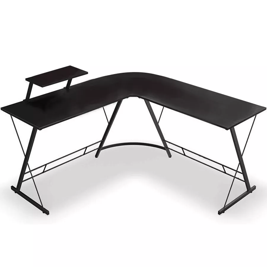 עמדת מחשב פינתית רחבה דגם DYNAMIC צבע שחור מתצוגה ועודפים