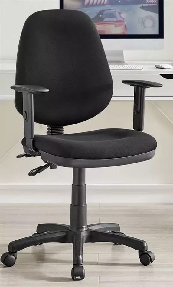 כסא מזכירה וסטודנט עם ידיות מתכווננות דגם Promax10 צבע שחור מתצוגה ועודפים