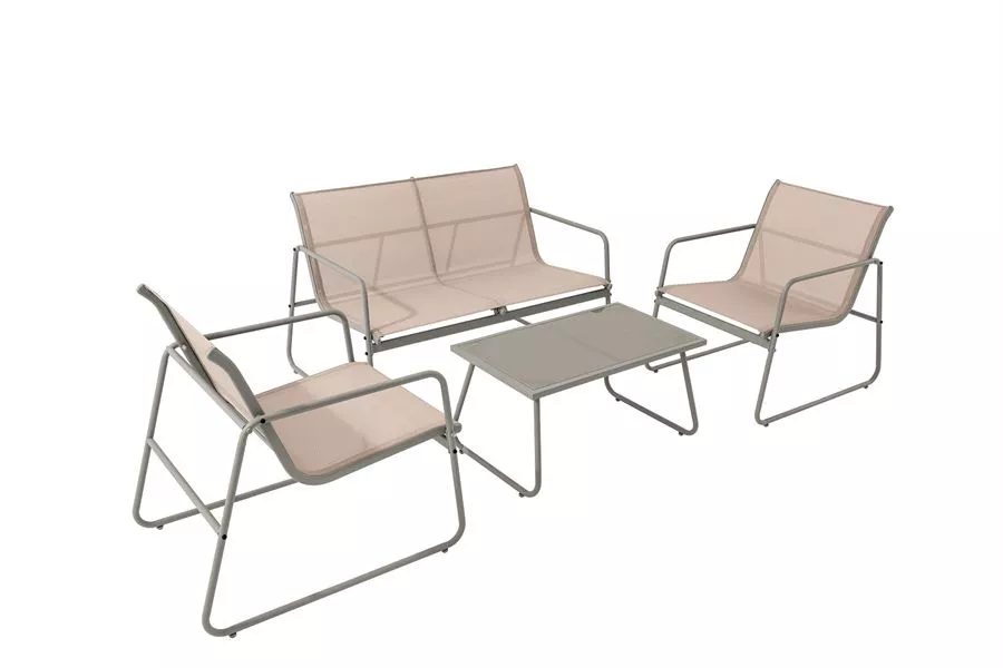 מערכת ישיבה ארבעה חלקים דגם TOLOZ צבע בז' במכירה מוקדמת 21 ימי עסקים