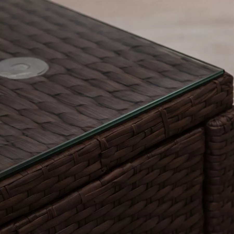 מערכת ישיבה פינתית לחצר דגם SANTA MONICA צבע חום במכירה מוקדמת 45 ימי עסקים