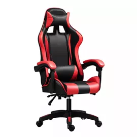 כסא גיימינג איכותי דגם PRO4 עם גב גבוה בצבע שחור אדום מתצוגה ועודפים mycasa