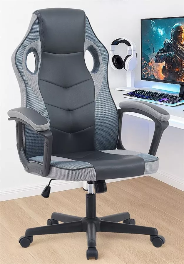 כסא גיימינג במכירה מוקדמת 21 ימי עסקים דגם Gamer צבע שחור אפור