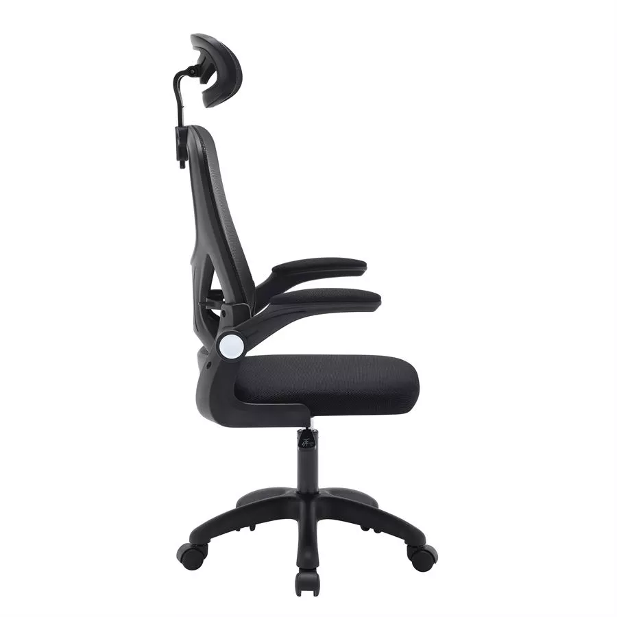 כיסא מנהלים יוקרתי דגם HI-TECH עם ידיות מתכווננות ומשענת ראש מתצוגה ועודפים