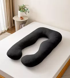 כרית הריון ויסקו מפנקת מבית B.k.import צבע אפור כהה mycasa